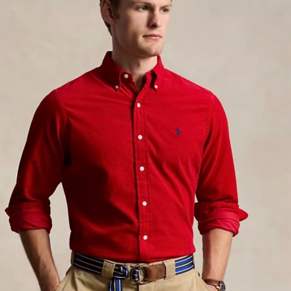 Polo by Ralph Lauren Men's Red Shirt